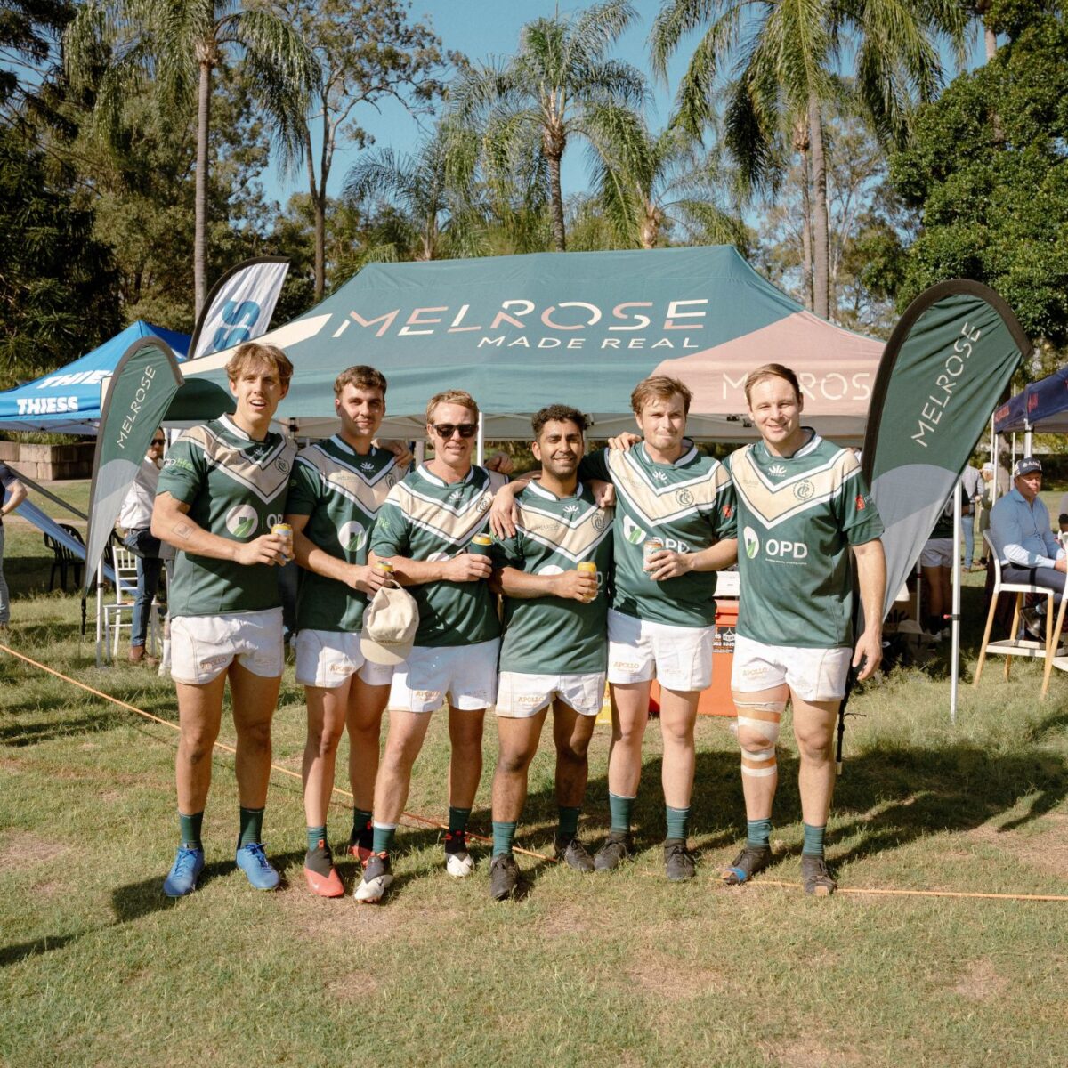 Melrose playing rugby 10s youngcare fundraiser
