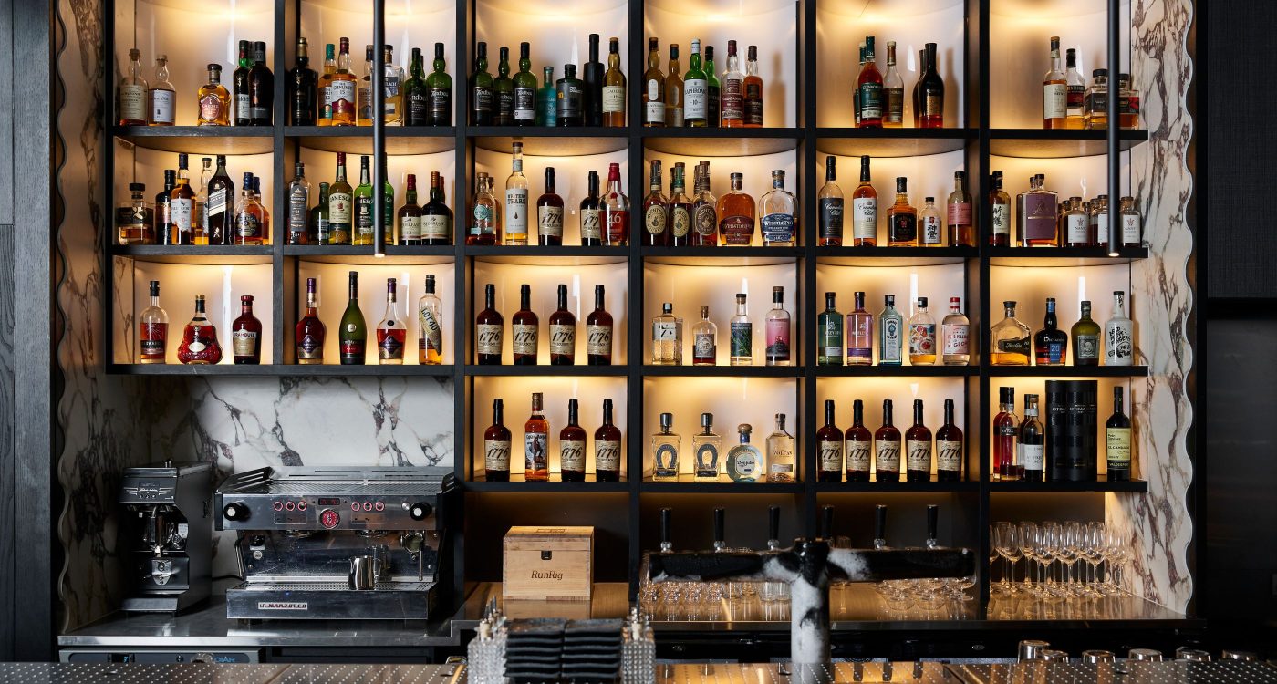 Wine bar at Fatcow built by Melrose