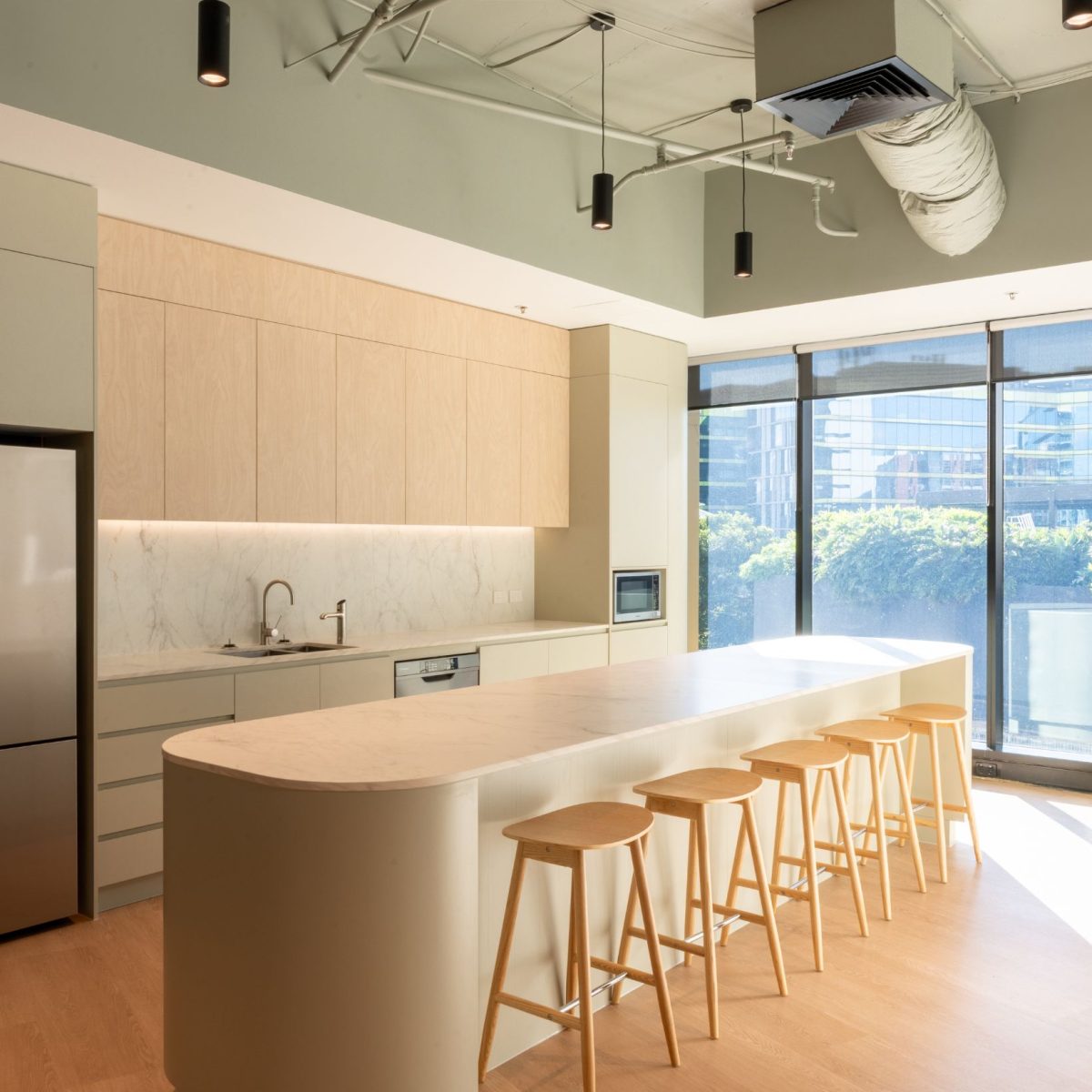 Kithcen at Gasworks office fitout